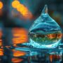 realistic water drop with ecosystem 90x90